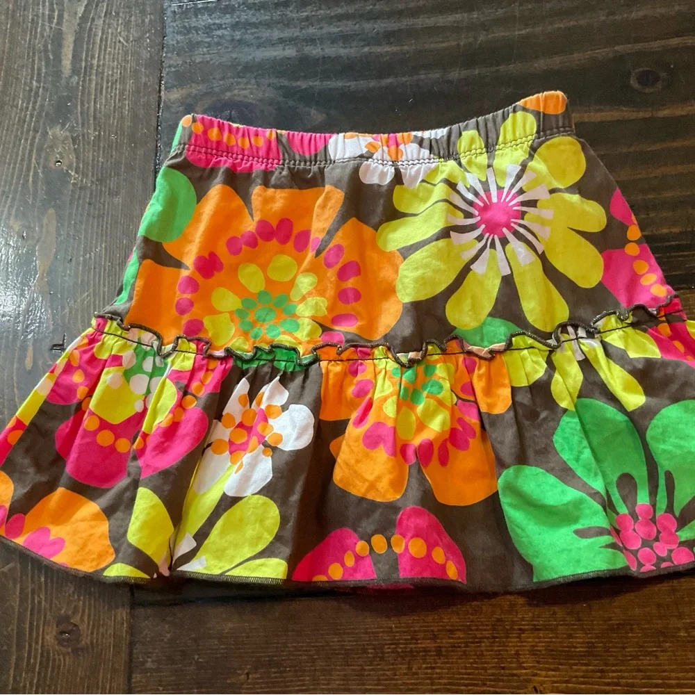 70’s Vibe Carter's Toddler Skorts- Pink, Orange, Green